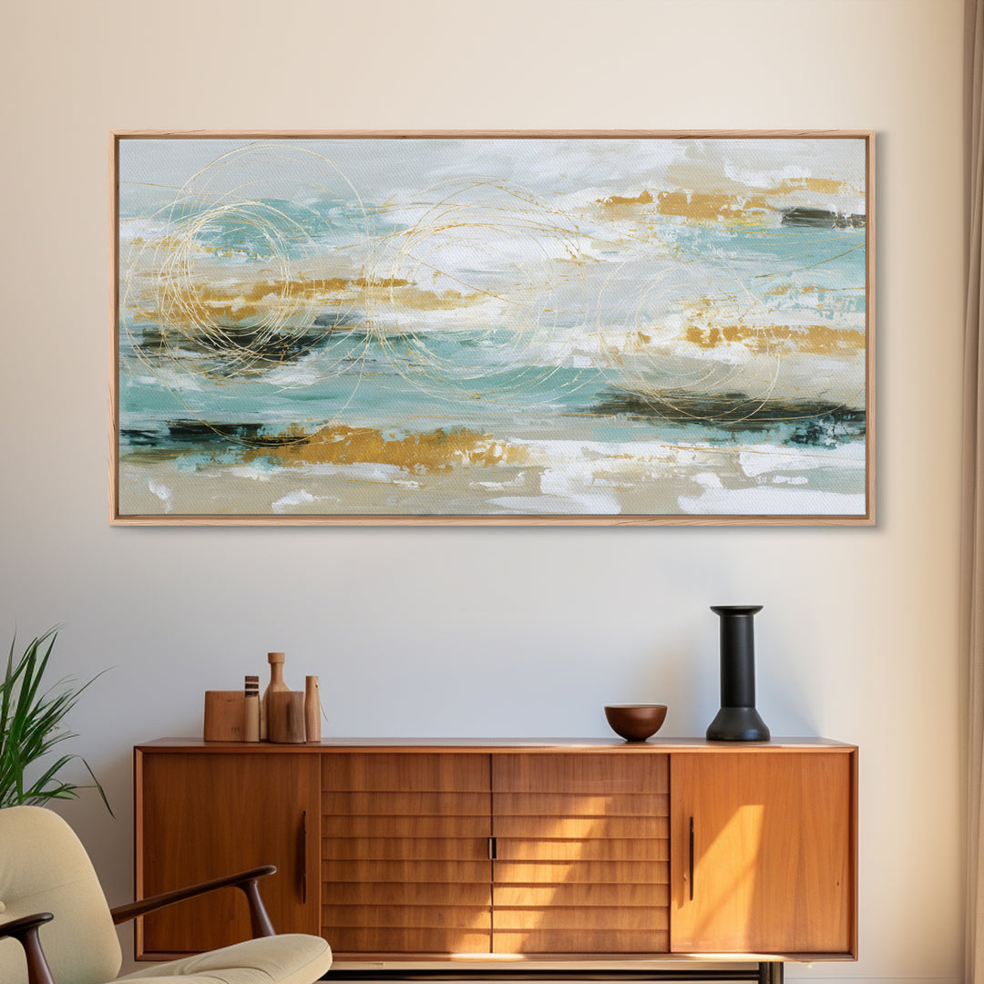 Jump Rope Motion Forming Circular Energy Lines Framed Canvas Print, Gym Art, Abstract Wall Art, Gym Decor, Fine Art, Strength, GYM-2x1-25