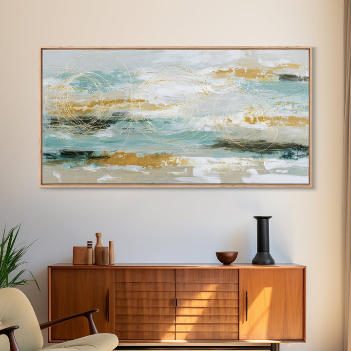 Jump Rope Motion Forming Circular Energy Lines Framed Canvas Print, Gym Art, Abstract Wall Art, Gym Decor, Fine Art, Strength, GYM-2x1-25