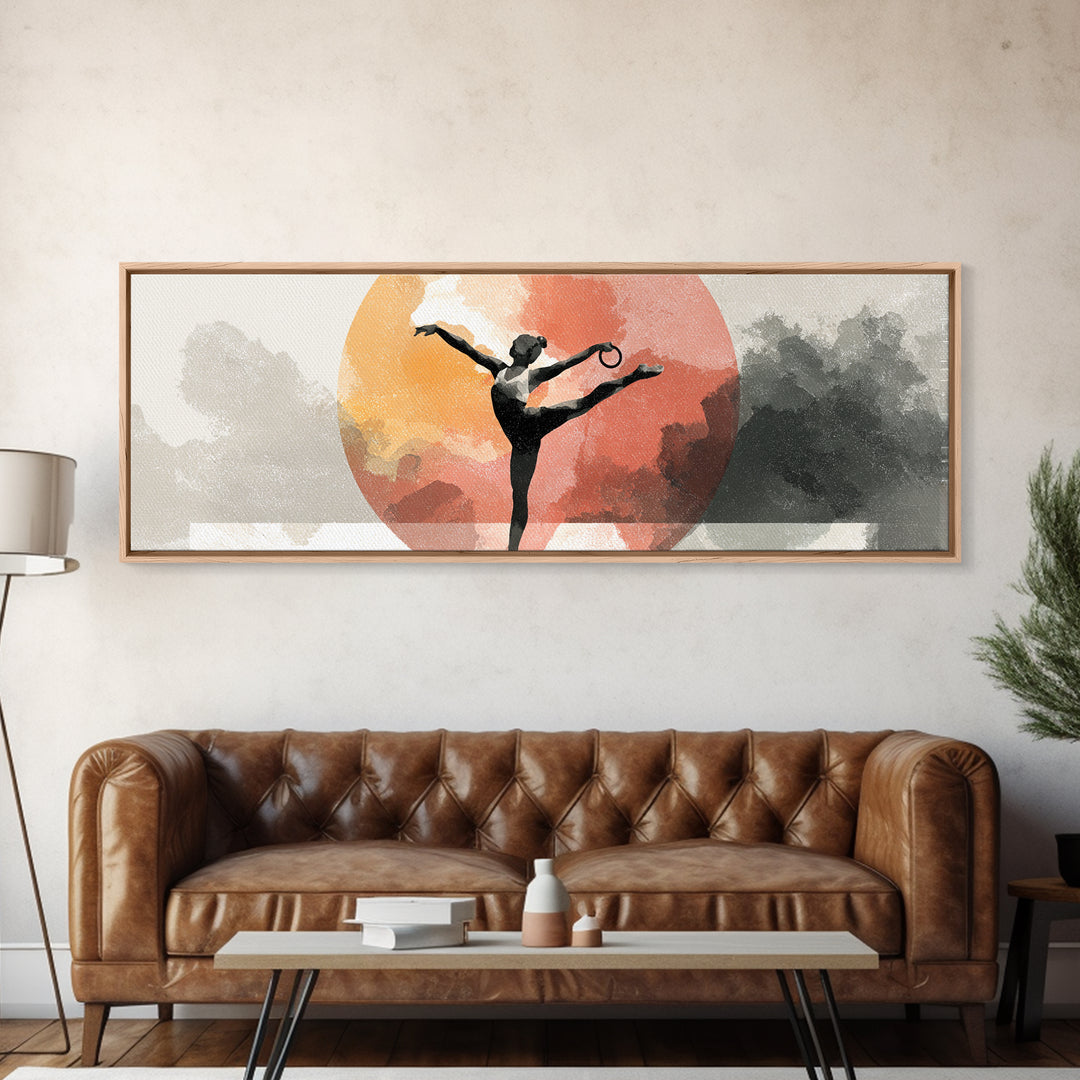 Gymnast Rings Athlete Framed Canvas Print, Gym Art, Statement Artwork, Gym Decor, Fine Art, Strength, Printable Wall Art, GYM-3x1-7