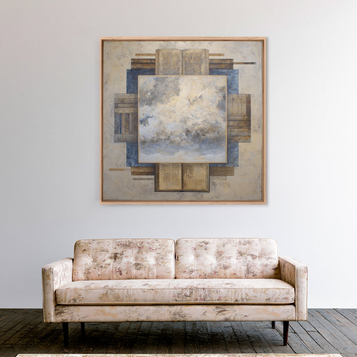 Large Cloudscape with Subtle Drama Canvas Print, Hotel Art, Gallery Decor, Hotel Decor, Fine Art, Boutique, Wall Art, HOT-1x1-17