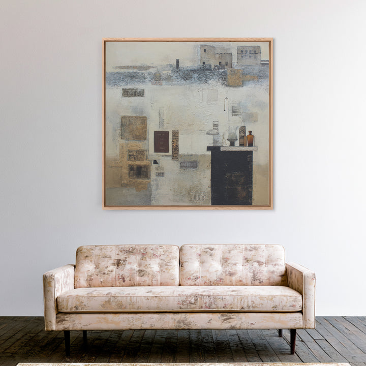 Simple Black Line Figure Framed Canvas Print, Hotel Art, Living Room Decor, Hotel Decor, Fine Art, Boutique, City Wall Art, HOT-1x1-47