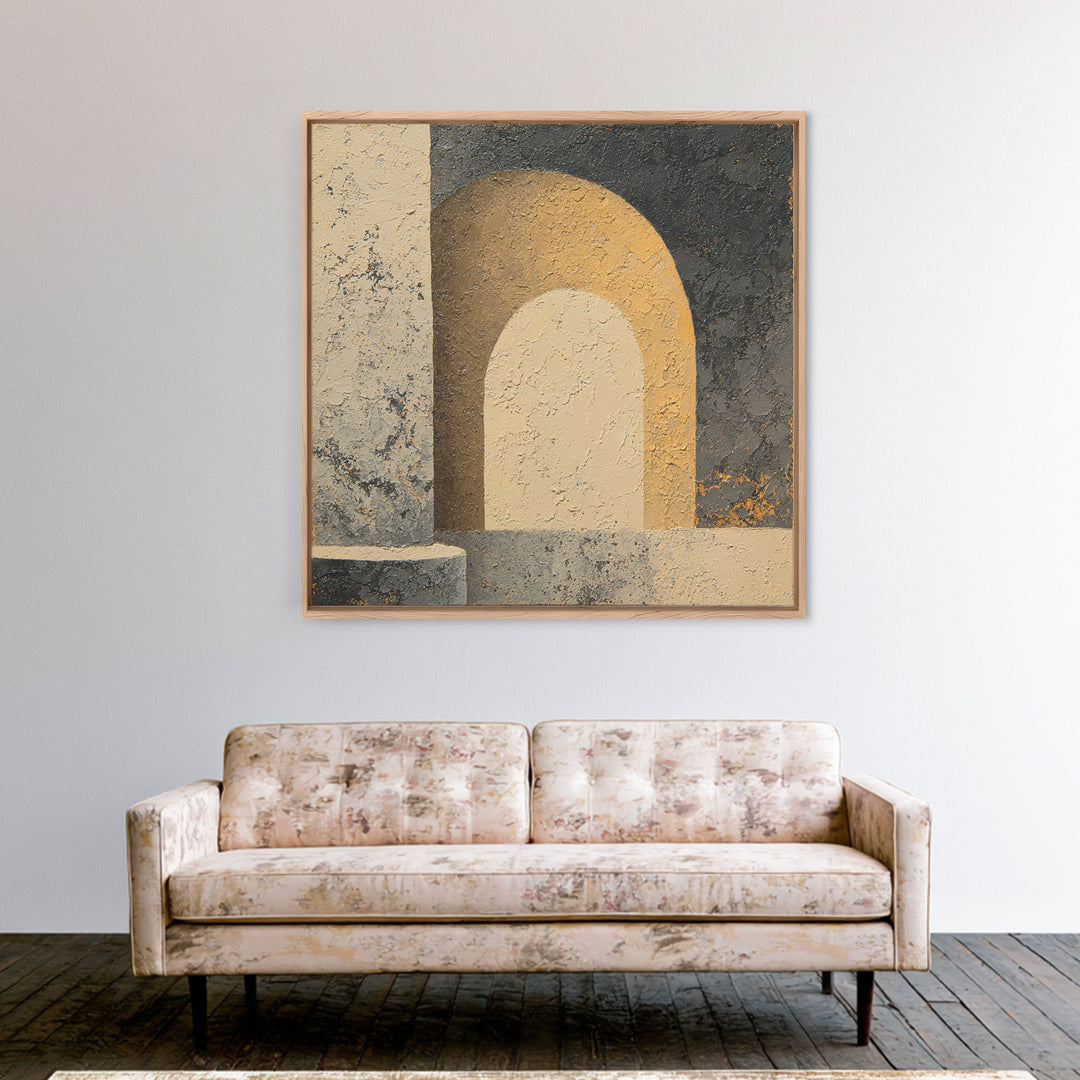 Sophisticated Neutral Abstract Canvas Print, Hotel Art, Room Decor, Hotel Decor, Abstract Art, Boutique, Hazbin Hotel, HOT-1x1-49