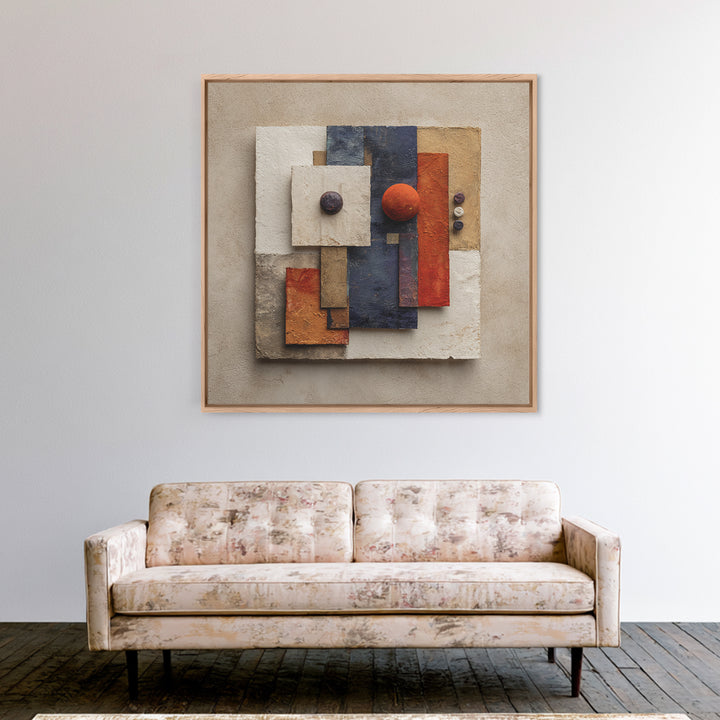 Large Calming Seascape Framed Canvas Print, Hotel Art, City Wall Art, Hotel Decor, Fine Art, Boutique, Minimalist Decor, HOT-1x1-51