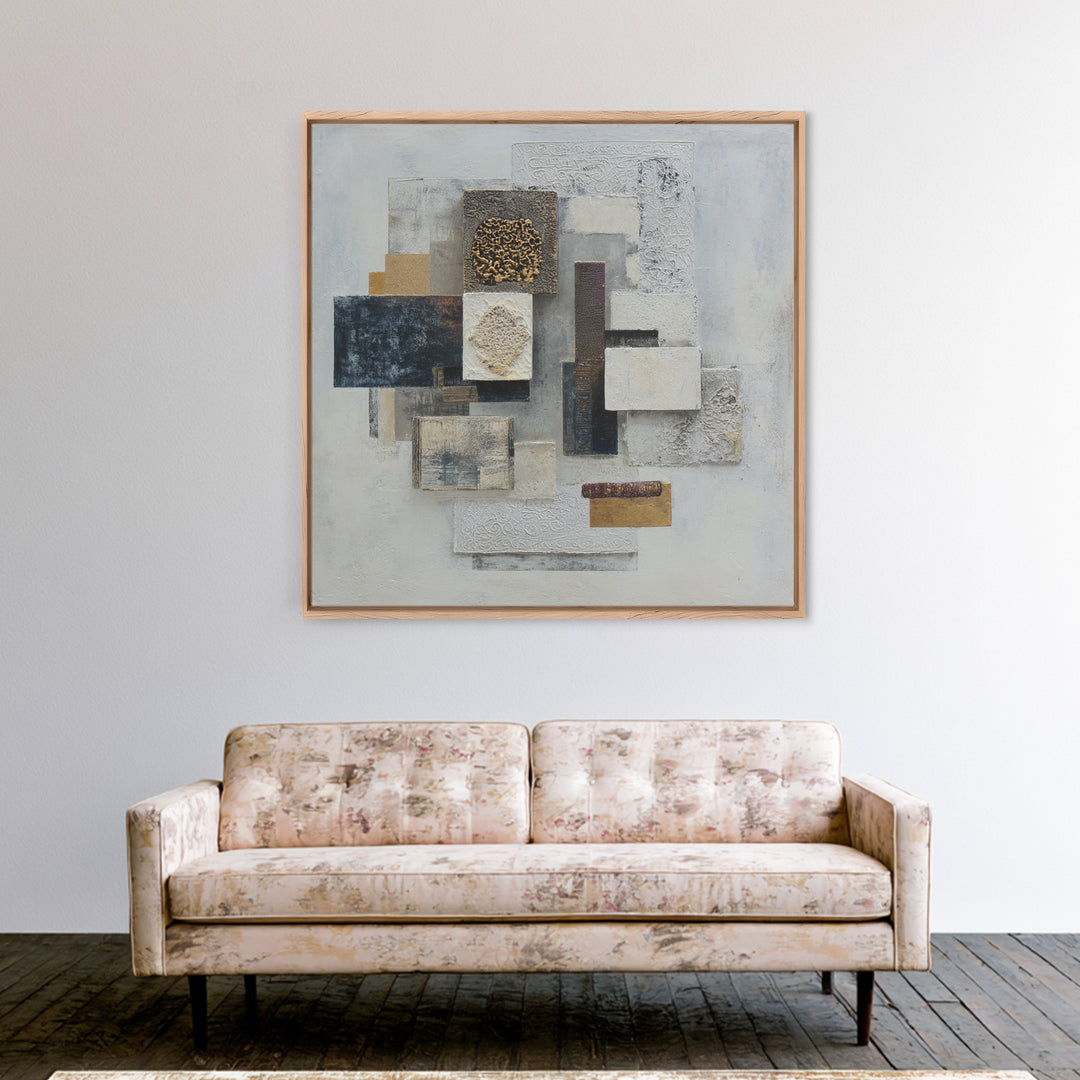 Sophisticated Neutral Abstract Canvas Print, Hotel Art, Art Prints, Hotel Decor, Fine Art, Boutique, Modern Wall Art, HOT-1x1-97