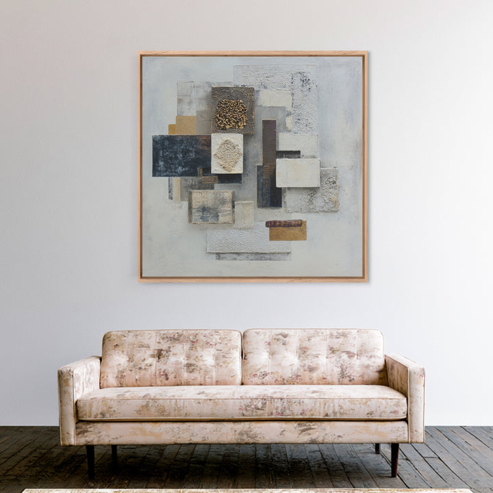 Sophisticated Neutral Abstract Canvas Print, Hotel Art, Art Prints, Hotel Decor, Fine Art, Boutique, Modern Wall Art, HOT-1x1-97