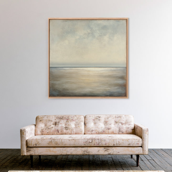 Large Calming Seascape Canvas Print, Hotel Art, Art, Hotel Decor, Oil Painting, Boutique, Printable Art, Living Room Decor, HOT-1x1-99