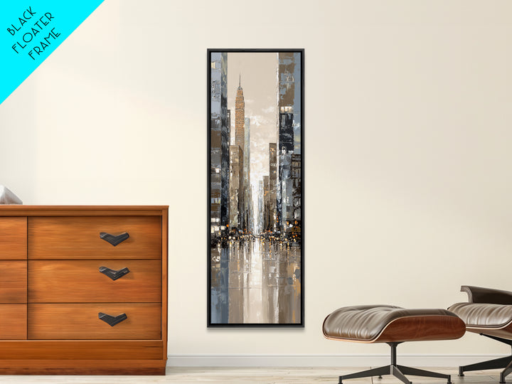 Quiet City Skyline Canvas Print, Hotel Art, Gallery Decor, Hotel Decor, Fine Art, Boutique, Wall Art, Home Decor, Poster, HOT-1x3-14