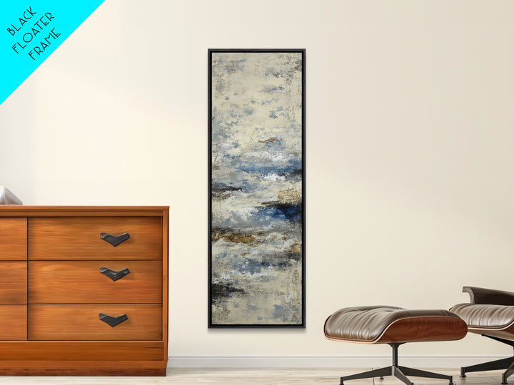 Soft Abstract Wave Forms Framed Canvas Print, Hotel Art, Modern Decor, Hotel Decor, Abstract Art, Boutique, Poster, Wall Decor, HOT-1x3-46