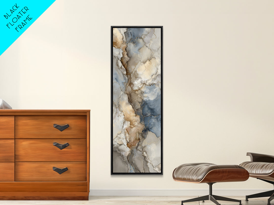 Abstract Marble Texture Canvas Print, Hotel Art, Coastal Wall Art, Hotel Decor, Boutique, Fine Art Print, Statement Artwork, HOT-1x3-55