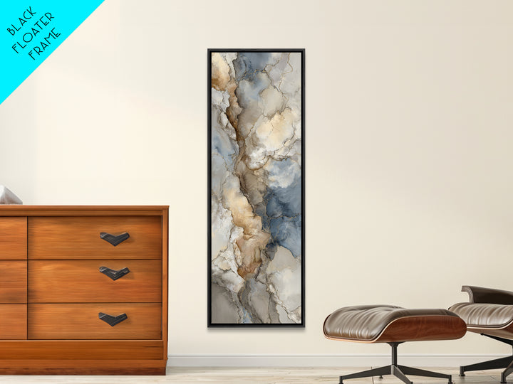 Abstract Marble Texture Canvas Print, Hotel Art, Coastal Wall Art, Hotel Decor, Boutique, Fine Art Print, Statement Artwork, HOT-1x3-55