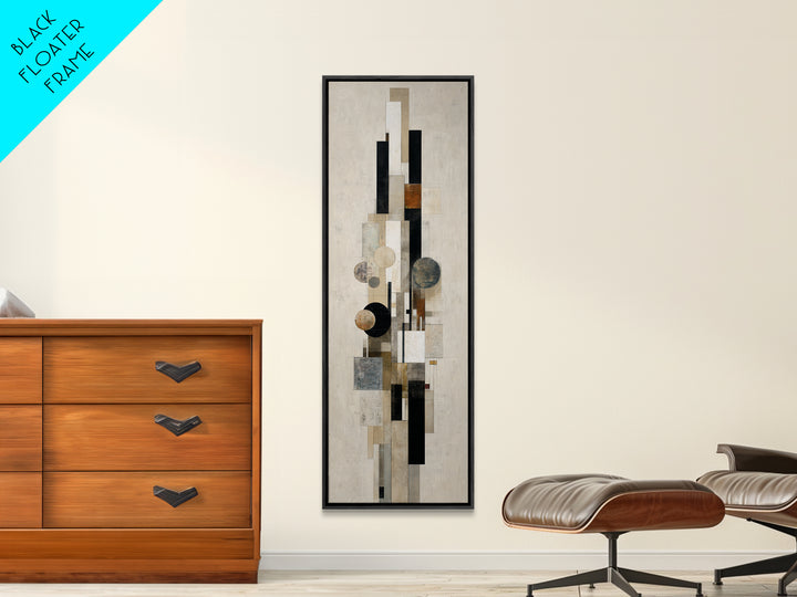 Modern Geometric Composition Canvas Print, Hotel Art, Beach House Decor, Hotel Decor, Abstract Art, Boutique, Contemporary Art, HOT-1x3-67