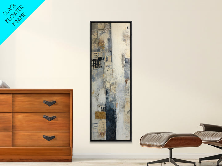 Sophisticated Neutral Abstract Canvas Print, Hotel Art, Mid Century Modern, Hotel Decor, Abstract Art, Boutique, Coastal Decor, HOT-1x3-85