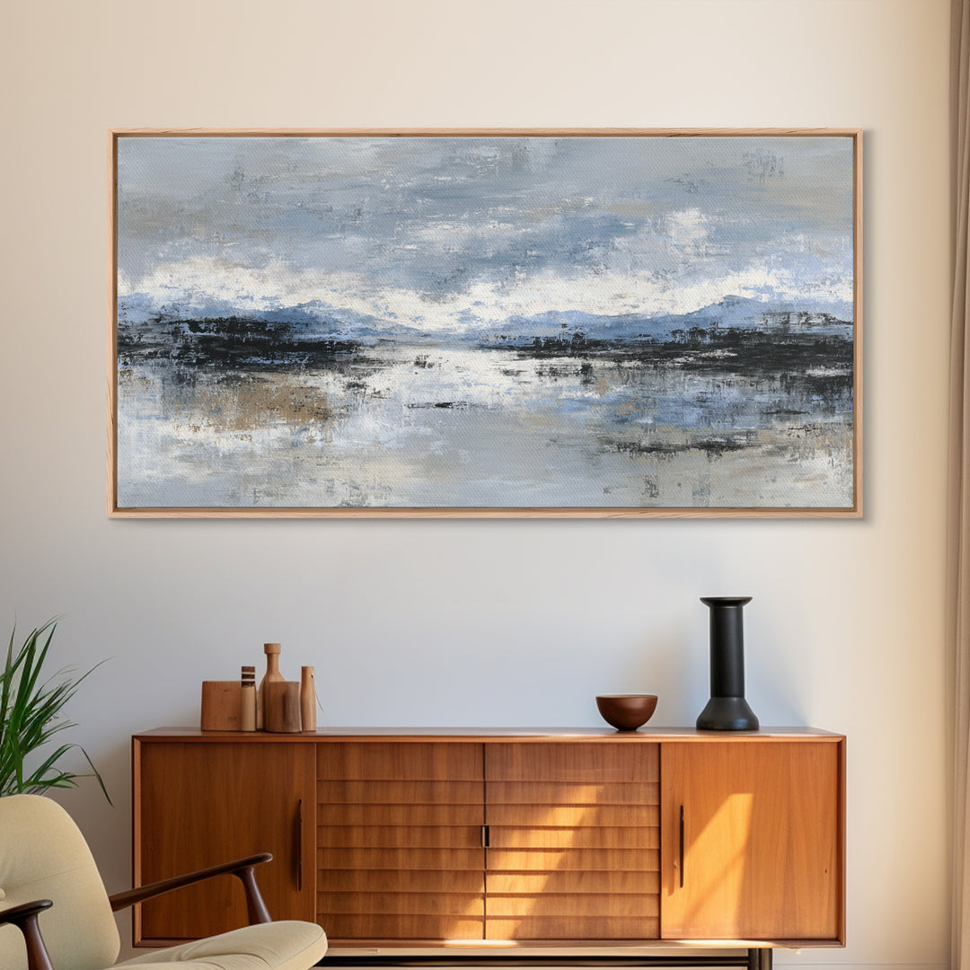 Soft Abstract Wave Forms Canvas Print, Hotel Art, Wall Decor, Hotel Decor, Abstract Art, Boutique, Living Room Decor, HOT-2x1-54