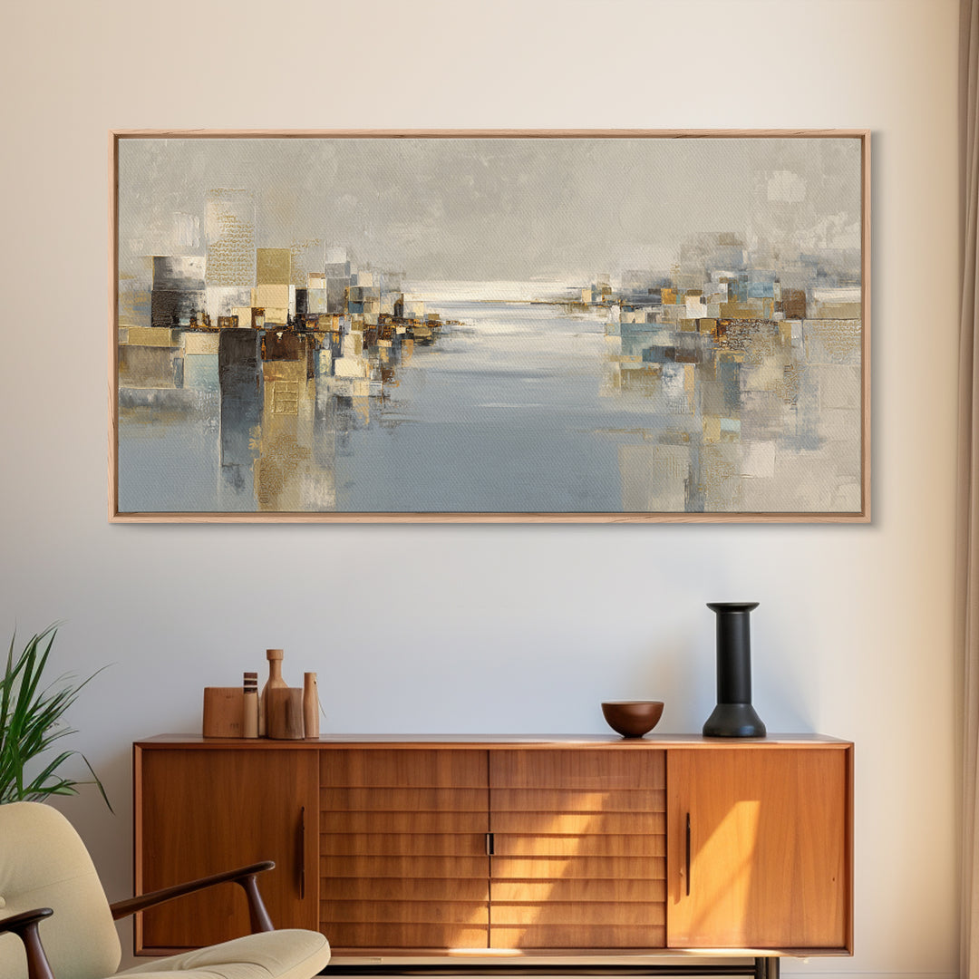 Large Calming Seascape Canvas Print, Hotel Art, Beach Prints, Hotel Decor, Fine Art, Boutique, Room Decor, Textured Painting, HOT-2x1-71