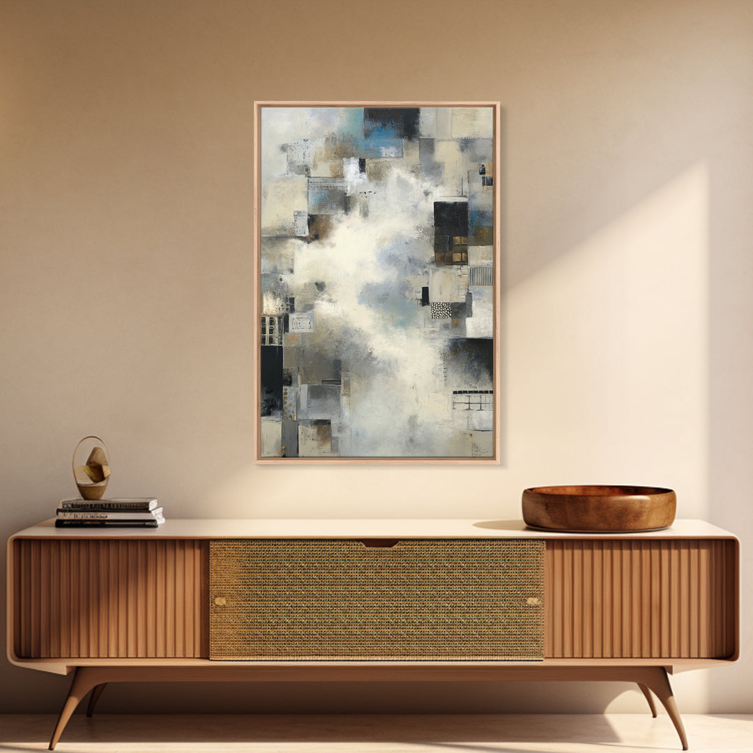Large Cloudscape with Subtle Drama Framed Canvas Print, Hotel Art, Art Print, Hotel Decor, Fine Art, Boutique, Wall Sculpture, HOT-2x3-1