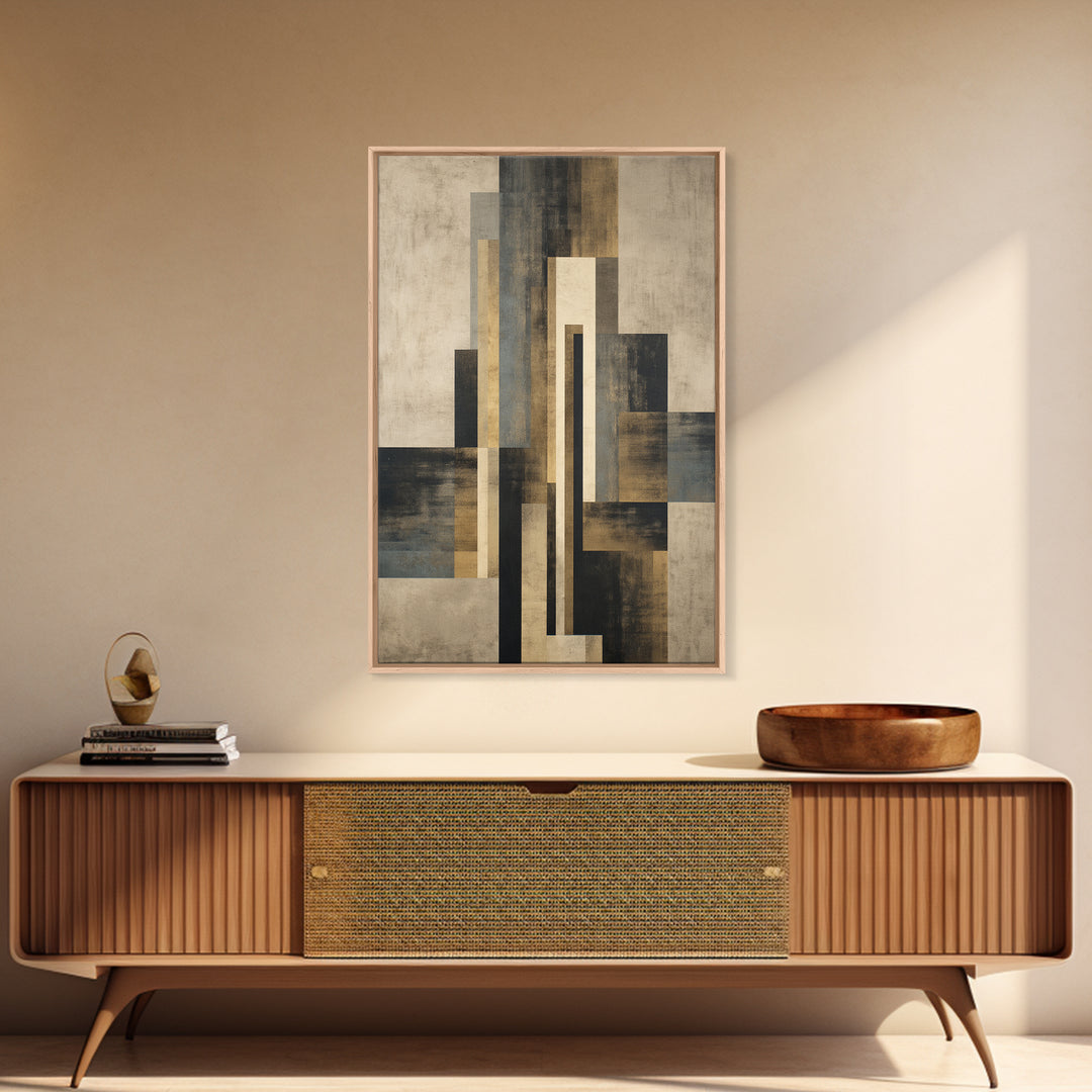 Modern Geometric Composition Canvas Print, Hotel Art, Minimalist Decor, Hotel Decor, Fine Art, Boutique, Large Wall Art, HOT-2x3-15