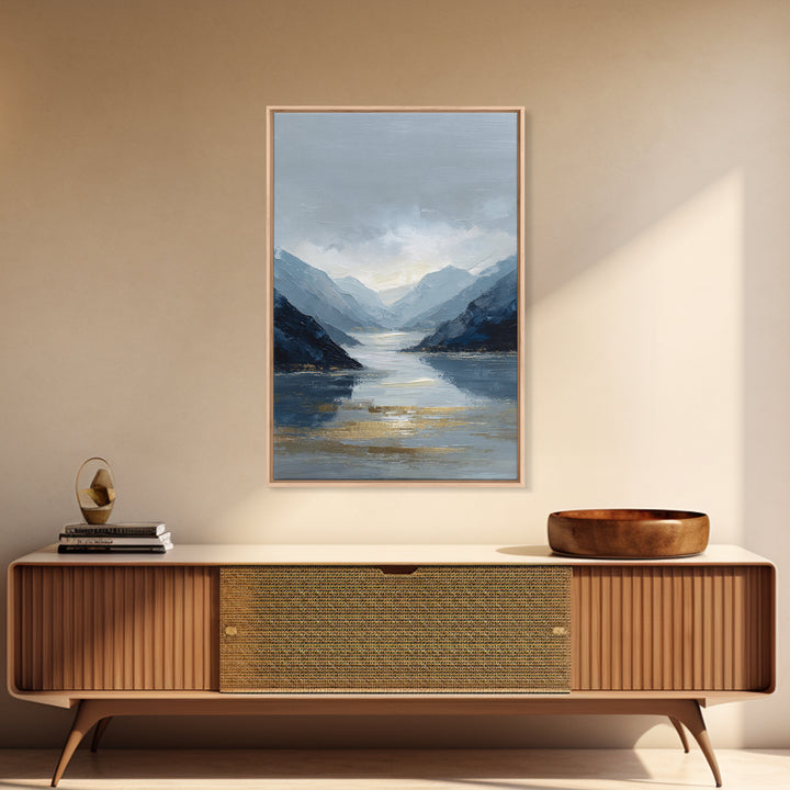 Serene Mountain Lake for Boutique Hotel Mood Canvas Print, Hotel Art, Gallery Decor, Hotel Decor, Fine Art, Boutique, HOT-2x3-16