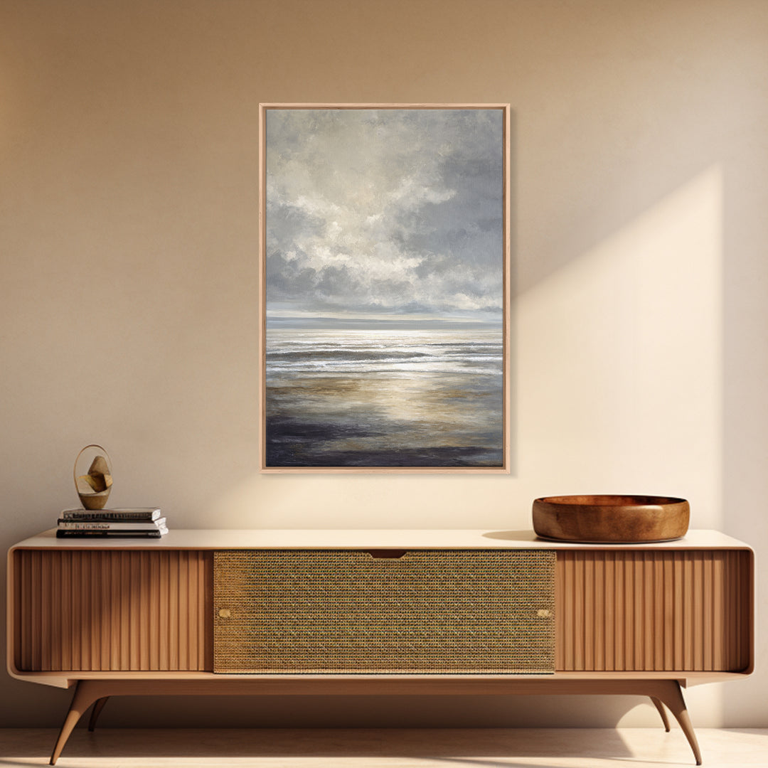 Large Calming Seascape Canvas Print, Hotel Art, Hazbin Hotel, Hotel Decor, Fine Art, Boutique, Coastal Wall Art, Coastal Decor, HOT-2x3-35