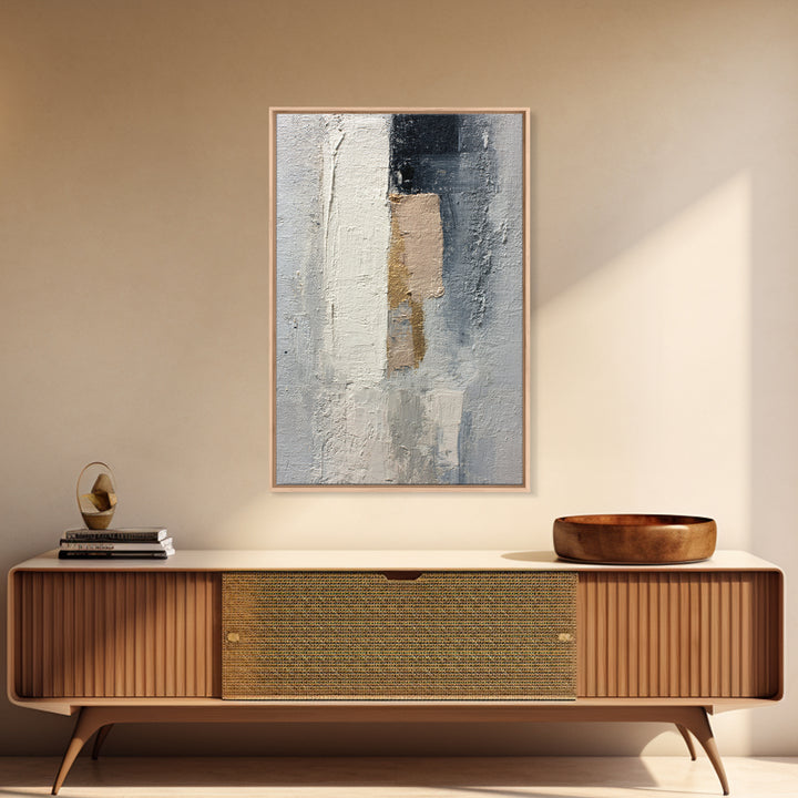 Minimal Sculpture Shapes Framed Canvas Print, Hotel Art, Luxury Decor, Hotel Decor, Abstract Art, Boutique, Art Prints, HOT-2x3-44