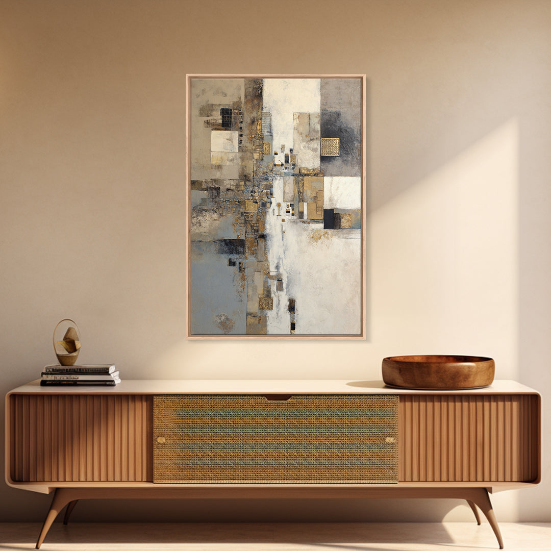 Gold Accented Abstract for Upscale Lobby Canvas Print, Hotel Art, Abstract Art, Hotel Decor, Boutique, Gallery Wall Art, HOT-2x3-45