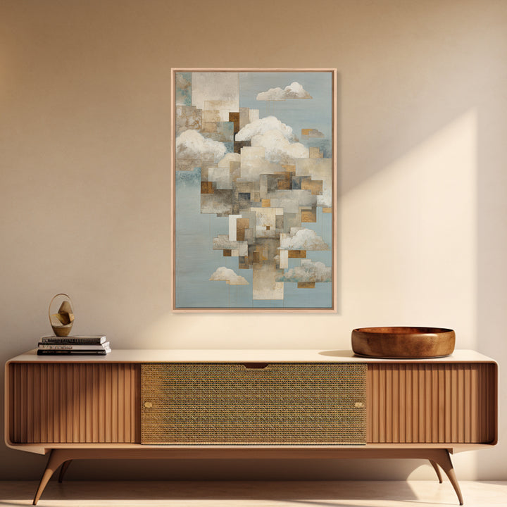 Large Cloudscape with Subtle Drama Canvas Print, Hotel Art, Framed Art, Hotel Decor, Fine Art, Boutique, Beach Prints, HOT-2x3-49