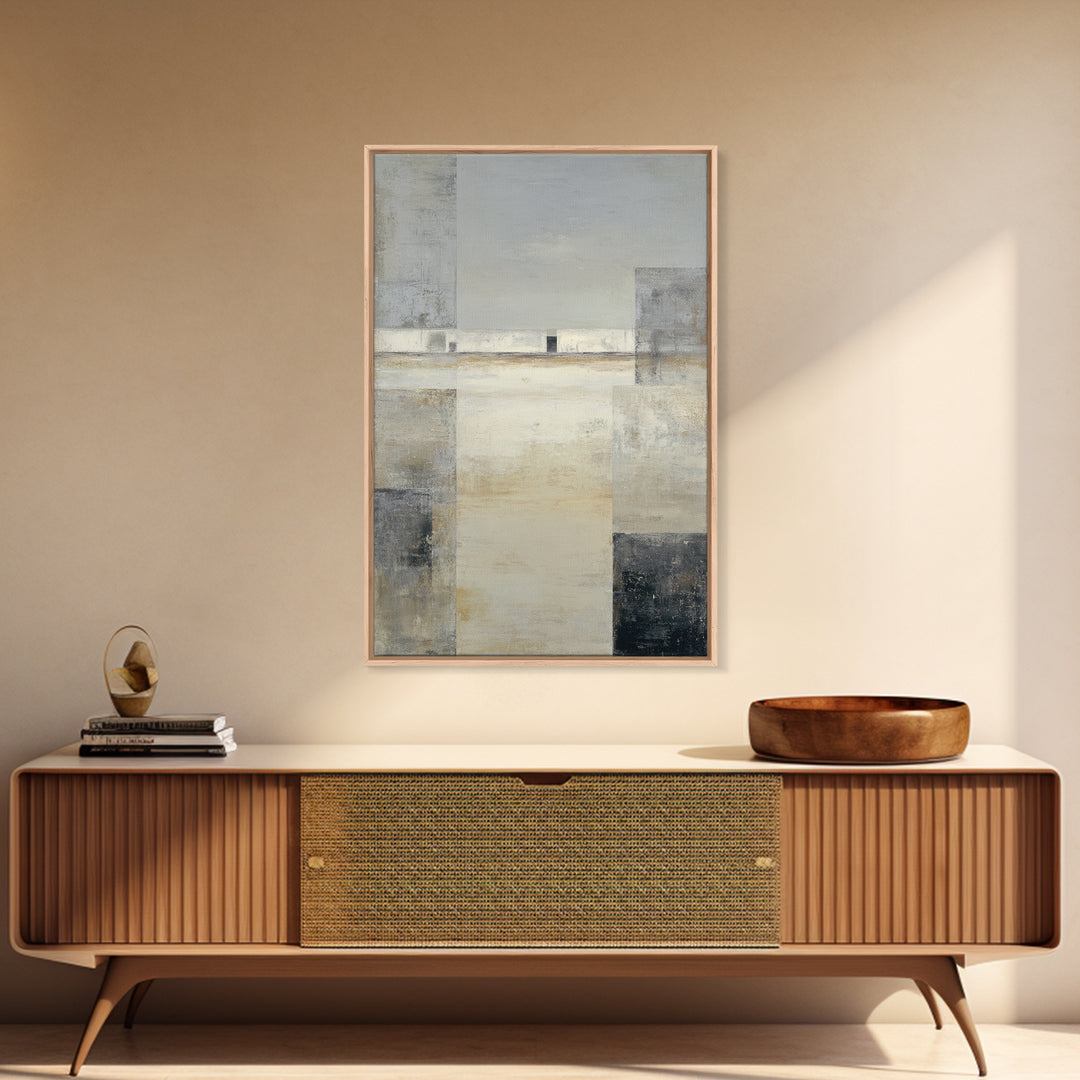 Quiet City Skyline Canvas Print, Hotel Art, Hotel Decor, Abstract Art, Boutique, Beach Decor, Minimalist Wall Art, HOT-2x3-58