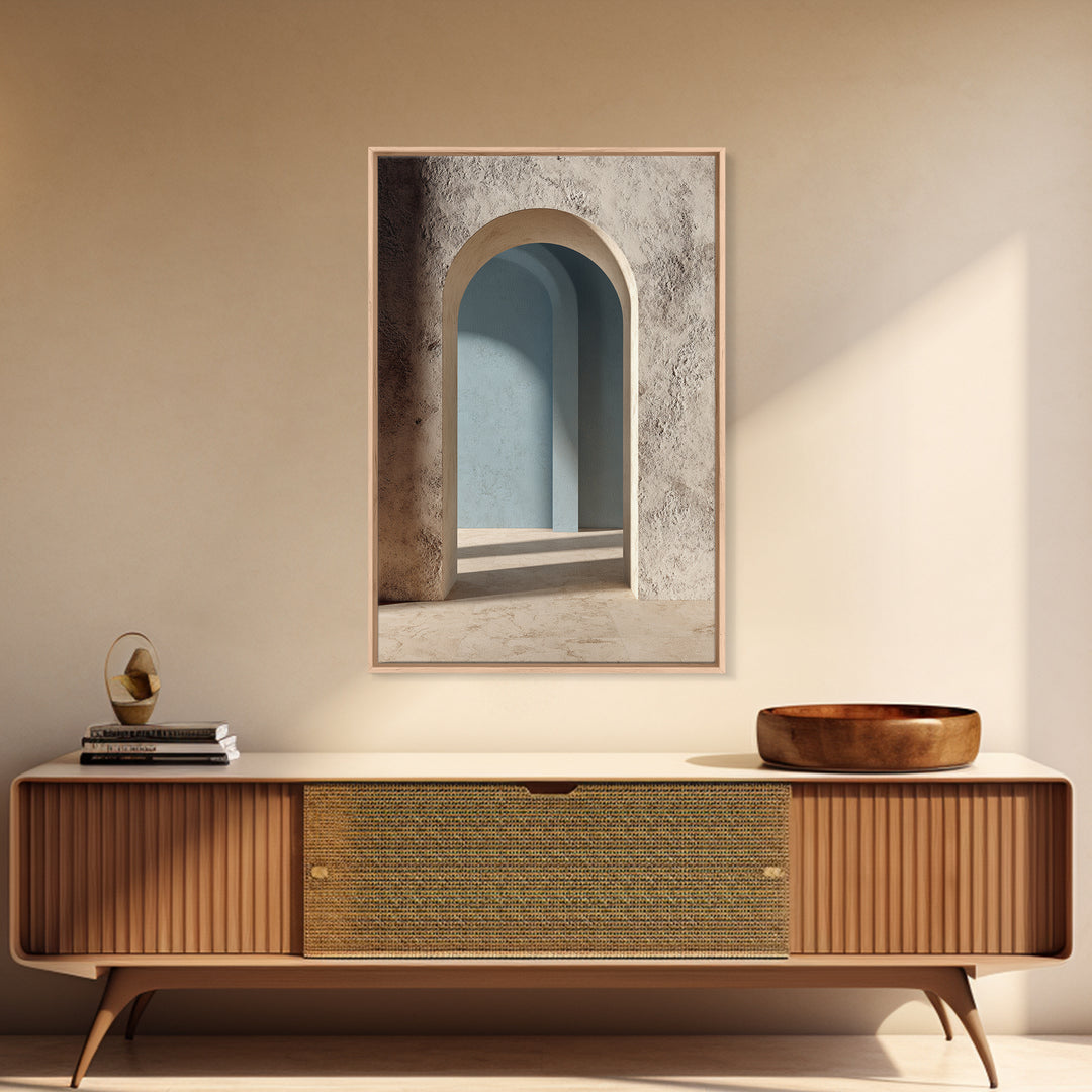 Minimal Architectural Arch Study Framed Canvas Print, Hotel Art, Modern Decor, Hotel Decor, Fine Art, Boutique, Poster, HOT-2x3-84