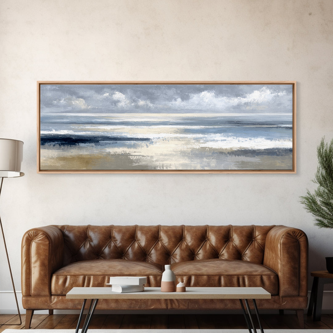 Mediterranean Terrace View Focused on Sea and Canvas Print, Hotel Art, Fine Art Print, Hotel Decor, Fine Art, Boutique, HOT-3x1-3