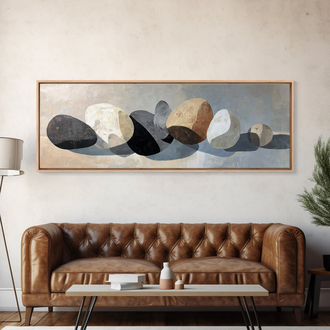 Minimal Sculpture Shapes Canvas Print, Hotel Art, Art, Hotel Decor, Fine Art, Boutique, Printable Art, Living Room Decor, HOT-3x1-76