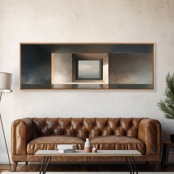 Minimal Architectural Arch Study Canvas Print, Hotel Art, Art Prints, Hotel Decor, Oil Painting, Boutique, Modern Wall Art, HOT-3x1-92