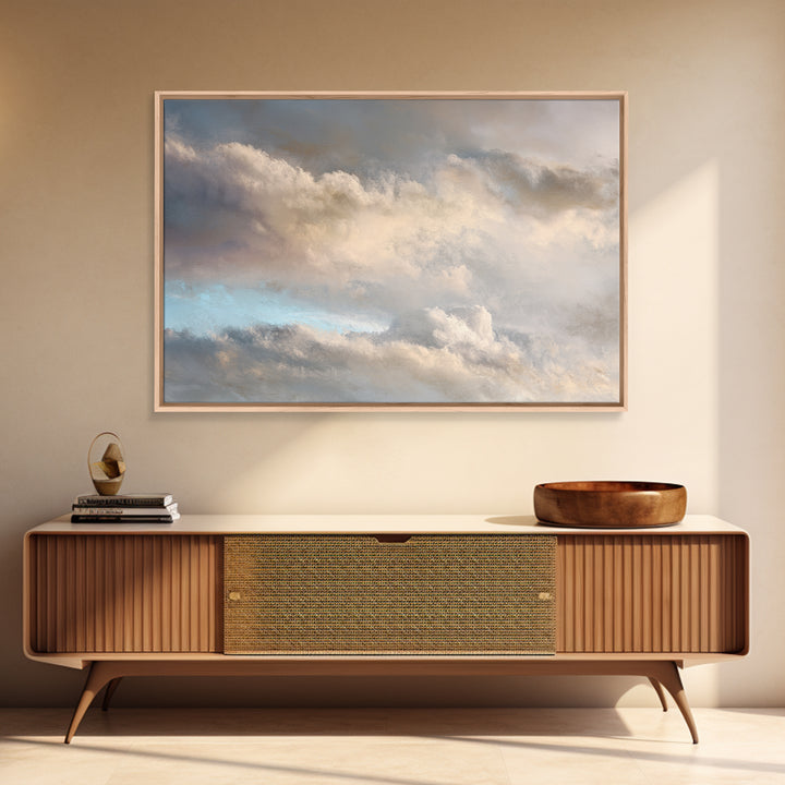 Large Cloudscape with Subtle Drama Canvas Print, Hotel Art, Gallery Wall Art, Hotel Decor, Fine Art, Boutique, Luxury Decor, HOT-3x2-21