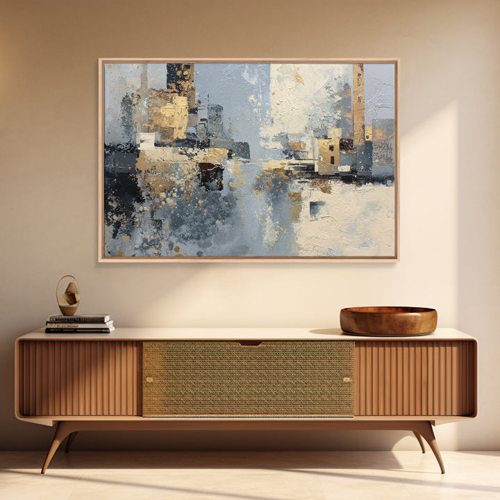 City Map Abstract Lines Without Readable Labels Framed Canvas Print, Hotel Art, Wall Sculpture, Hotel Decor, Abstract Art, HOT-3x2-28