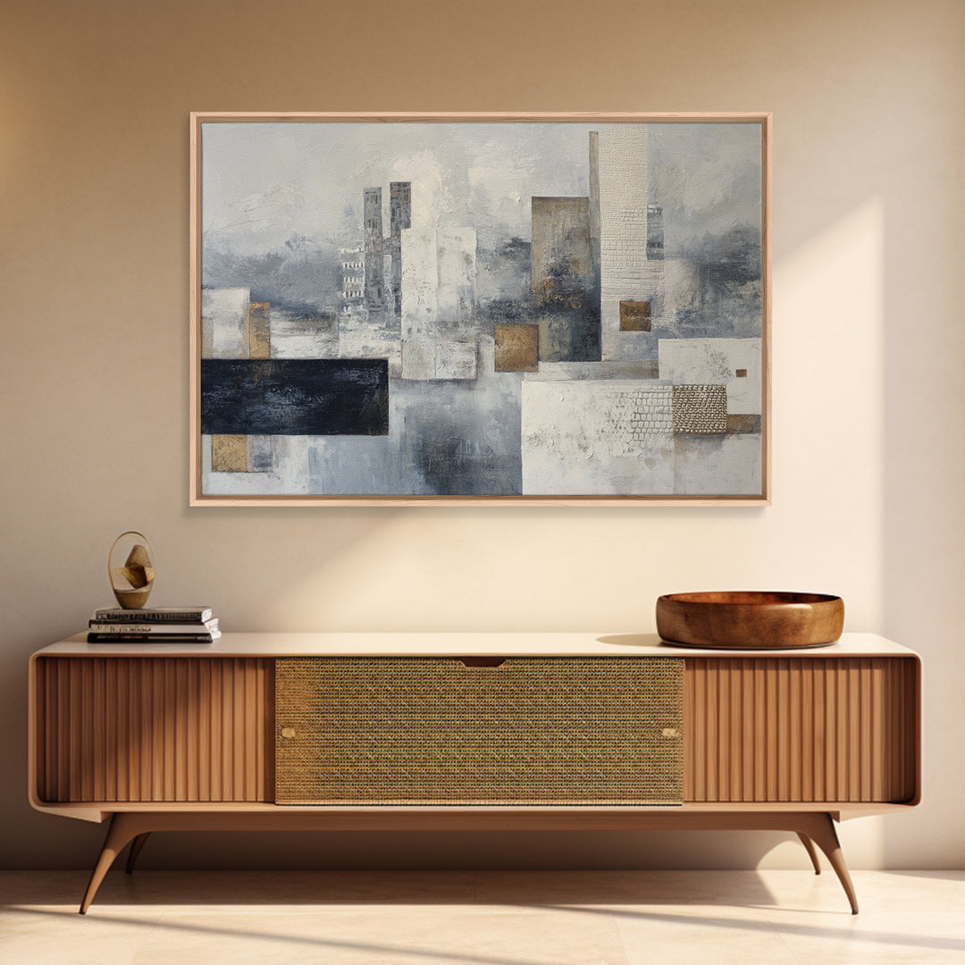 Sophisticated Neutral Abstract Canvas Print, Hotel Art, Modern Decor, Hotel Decor, Abstract Art, Boutique, Poster, Wall Decor, HOT-3x2-29