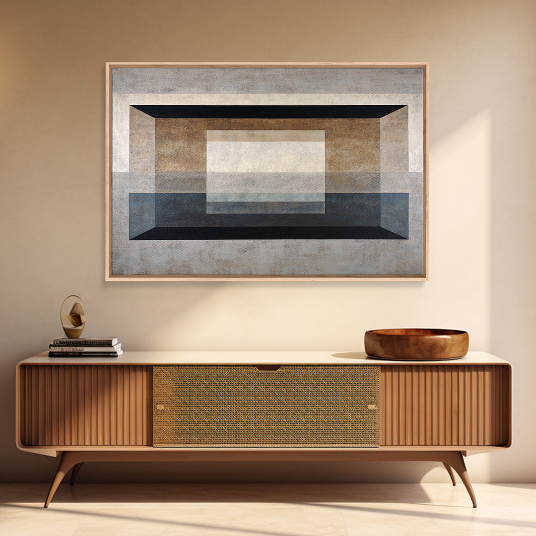Modern Geometric Composition Canvas Print, Hotel Art, Abstract Art, Hotel Decor, Fine Art, Boutique, Gallery Wall Art, HOT-3x2-83