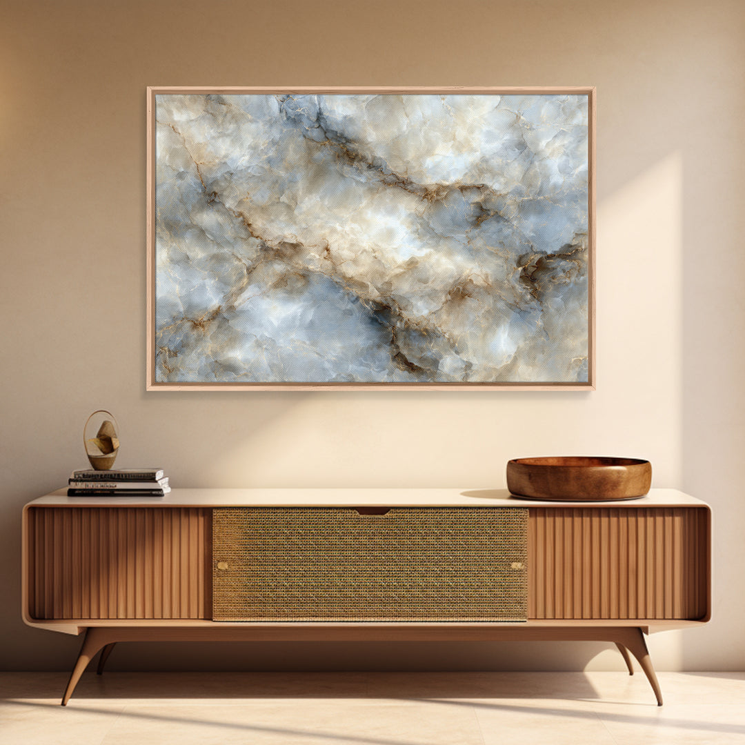 Abstract Marble Texture Framed Canvas Print, Hotel Art, Mid Century Modern, Hotel Decor, Abstract Art, Boutique, Coastal Decor, HOT-3x2-95