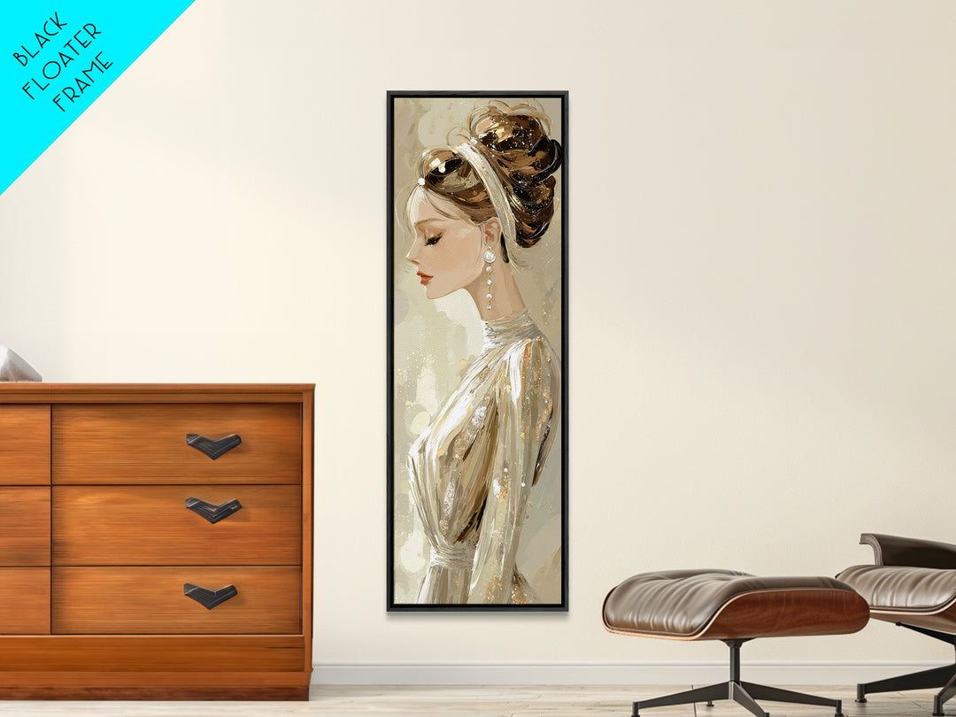 Braided Hairstyle Study Canvas Print, Hair Salon Art, Salon Sign, Living Room Decor, Fine Art, Style, Luxury Decor, HSA-1x3-95