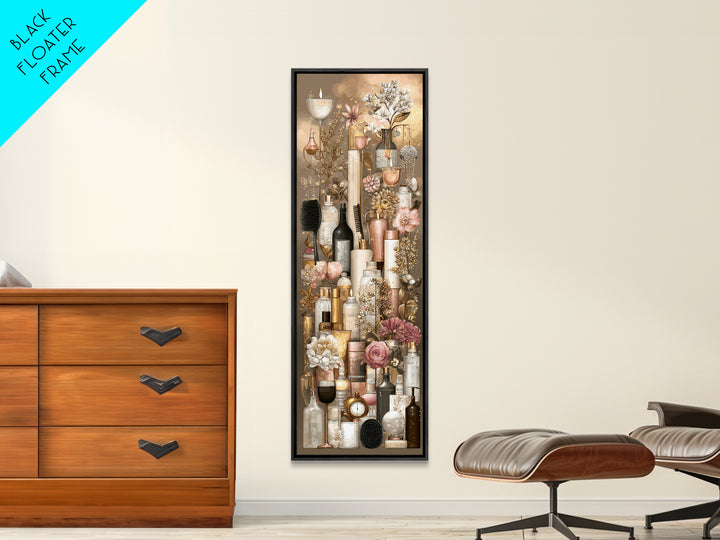 Rose Gold Salon Tool Still Life Canvas Print, Hair Salon Art, Fine Art Print, Living Room Decor, Fine Art, Style, Wall Decor, HSA-1x3-98