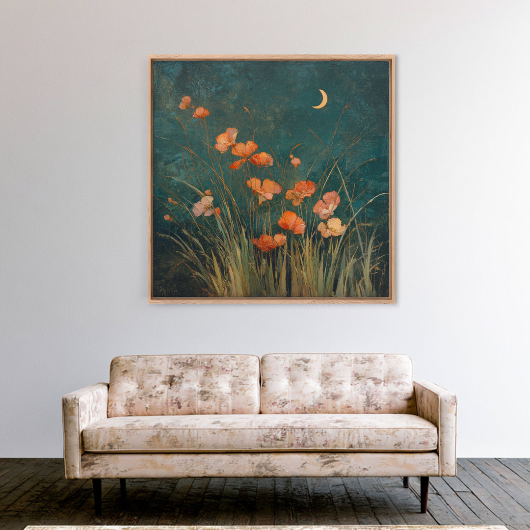 Dancers Suggested by Soft Moving Brushwork Canvas Print, Impressionist Art, Horizontal Wall Art, Living Room Decor, Impression, IMP-1x1-15
