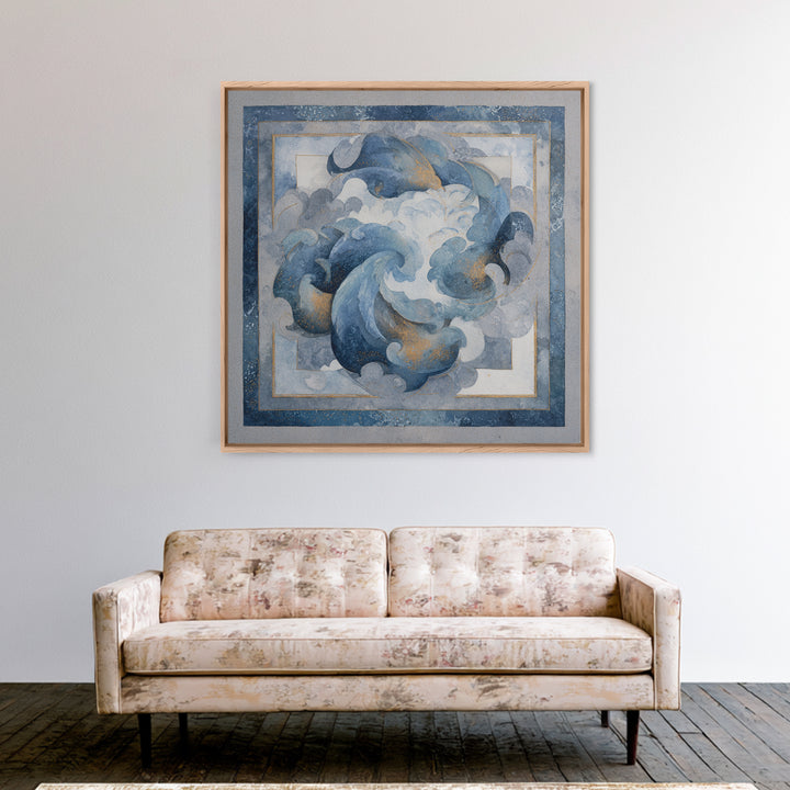 Dancers Suggested by Soft Moving Brushwork Canvas Print, Impressionist Art, Abstract Painting, Living Room Decor, Impression, IMP-1x1-39