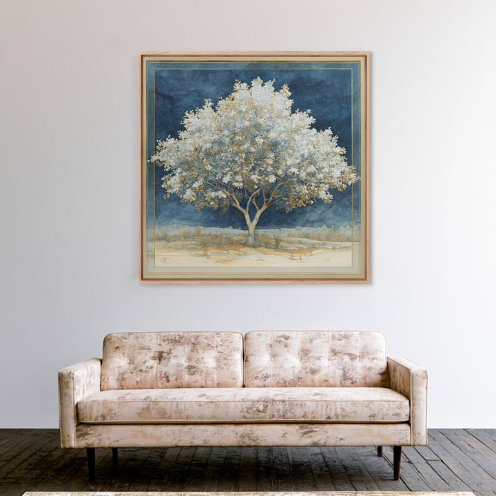 Apple Tree in Summer Orchard Canvas Print, Impressionist Art, Contemporary Art, Living Room Decor, Fine Art, Impression, IMP-1x1-89