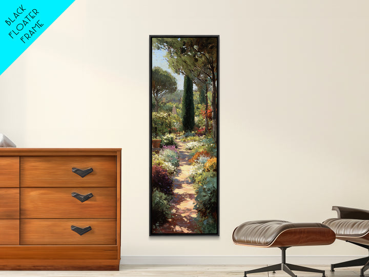 Garden Path Covered Canvas Print, Impressionist Art, Gallery Decor, Living Room Decor, Fine Art, Impression, Wall Art, IMP-1x3-14