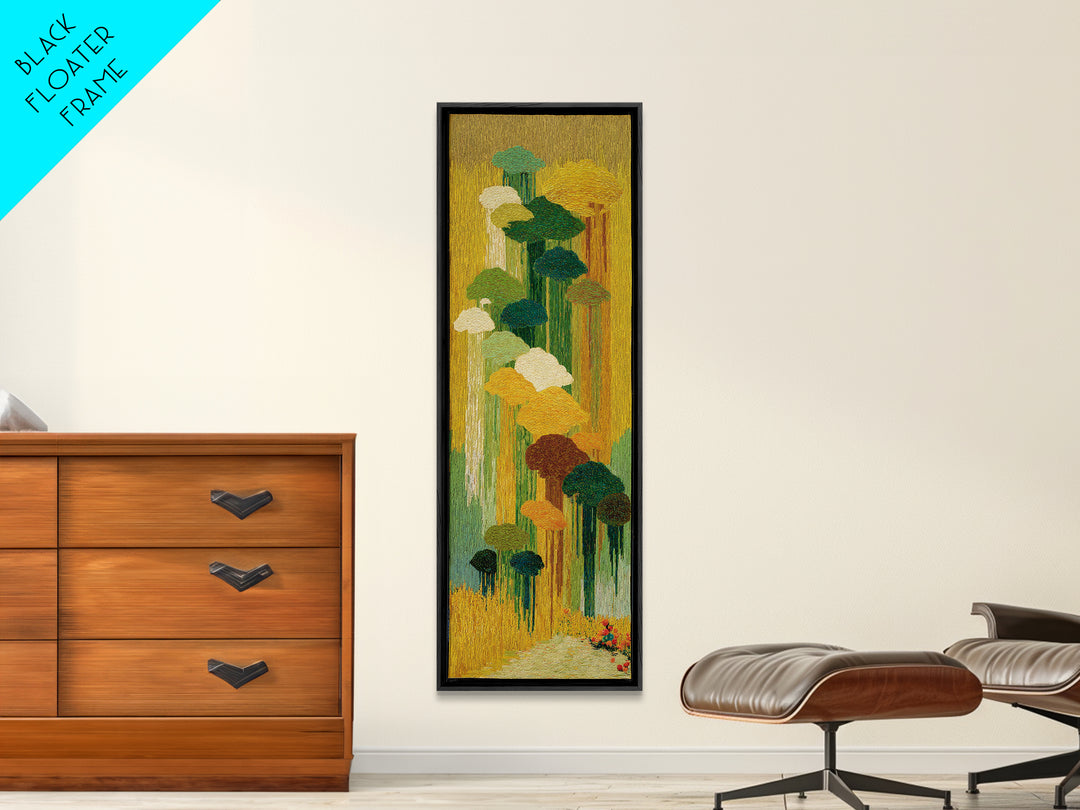 Dancers Suggested by Soft Moving Brushwork Canvas Print, Impressionist Art, Horizontal Wall Art, Living Room Decor, Impression, IMP-1x3-27