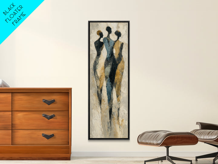 Dancers Suggested by Soft Moving Brushwork Canvas Print, Impressionist Art, Original Art, Living Room Decor, Impression, IMP-1x3-3