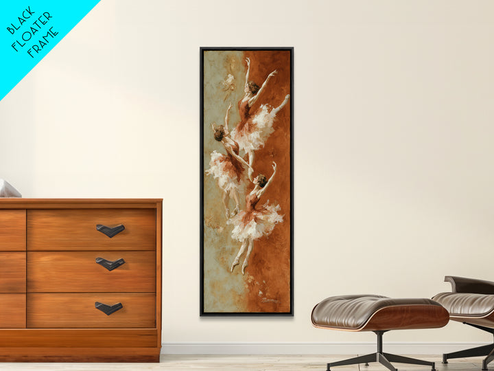 Dancers Suggested by Soft Moving Brushwork Canvas Print, Impressionist Art, Landscape Art, Living Room Decor, Abstract Art, IMP-1x3-51
