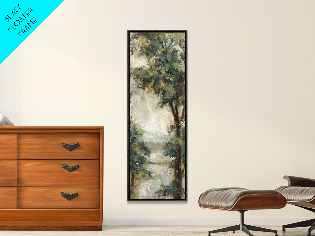 Apple Tree in Summer Orchard Framed Canvas Print, Impressionist Art, Textured Painting, Living Room Decor, Fine Art, Impression, IMP-1x3-53