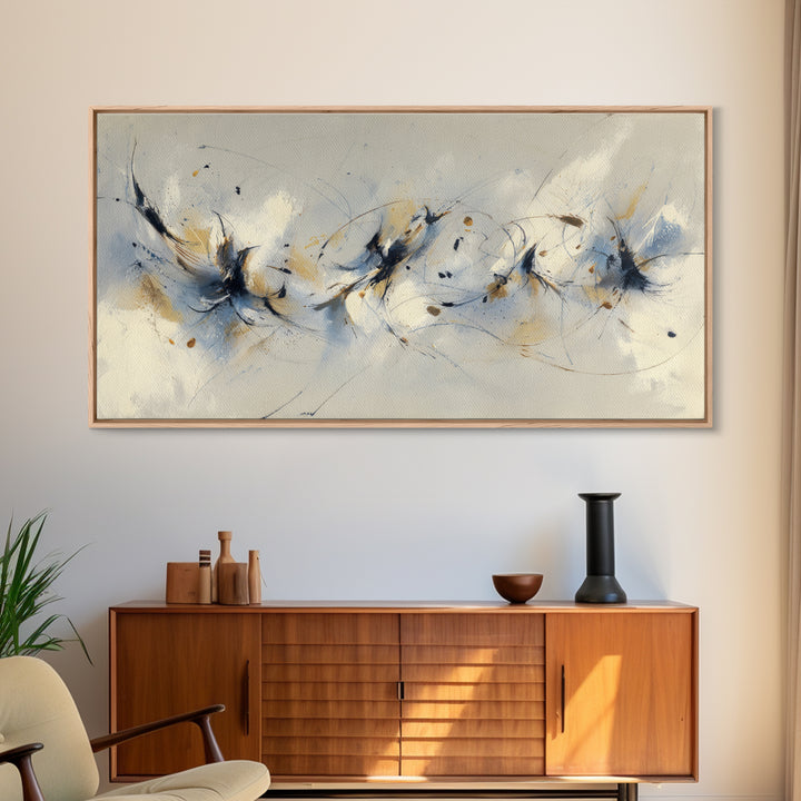 Dancers Suggested by Soft Moving Brushwork Canvas Print, Impressionist Art, Abstract Painting, Living Room Decor, Impression, IMP-2x1-11