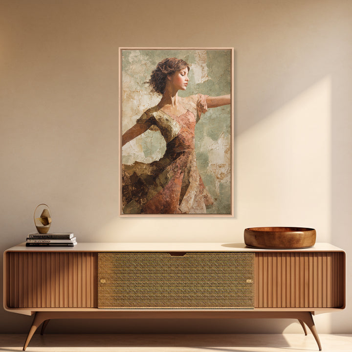 Dancers Suggested by Soft Moving Brushwork Canvas Print, Impressionist Art, Original Painting, Living Room Decor, Impression, IMP-2x3-23