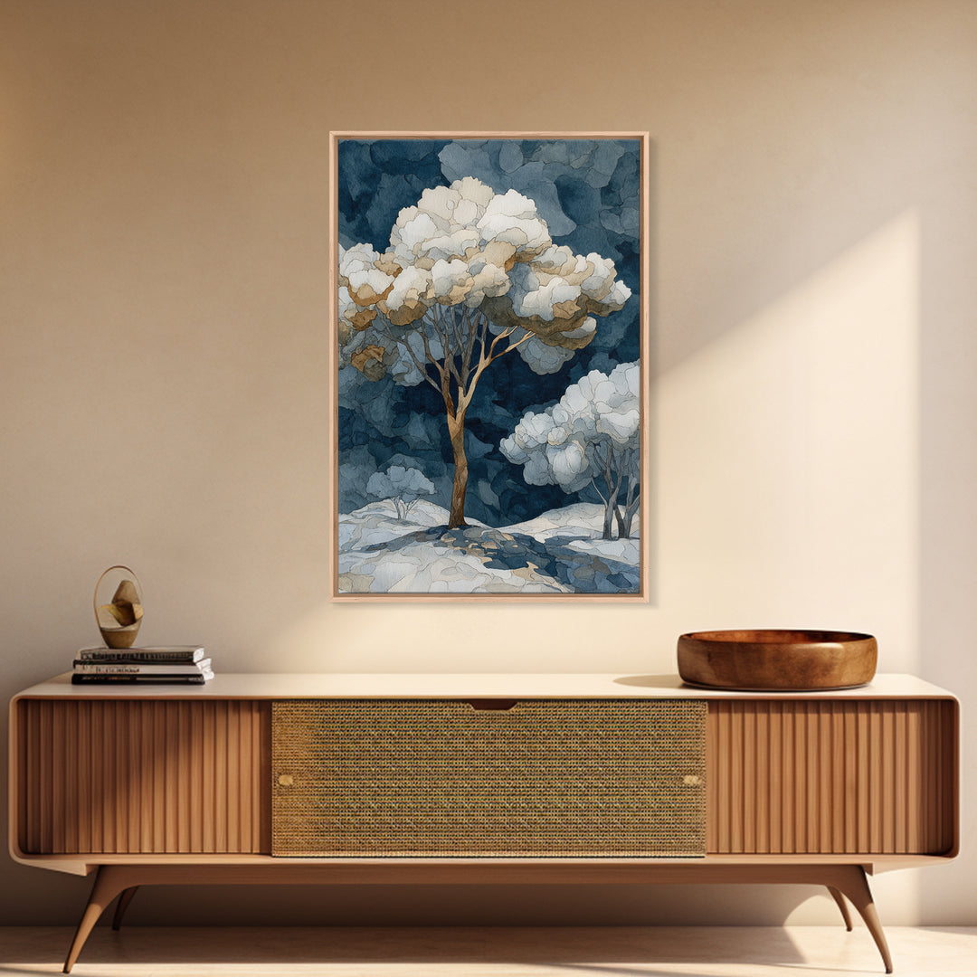 Apple Tree in Summer Orchard Canvas Print, Impressionist Art, Living Room Decor, Fine Art, Impression, Landscape Art, IMP-2x3-49