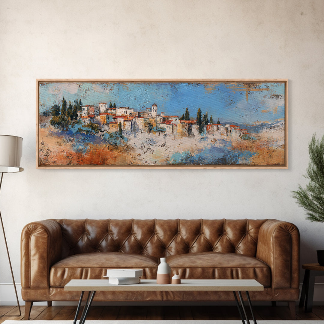 Sunset over Lavender Field Canvas Print, Impressionist Art, Landscape Wall Art, Living Room Decor, Fine Art, Impression, IMP-3x1-6