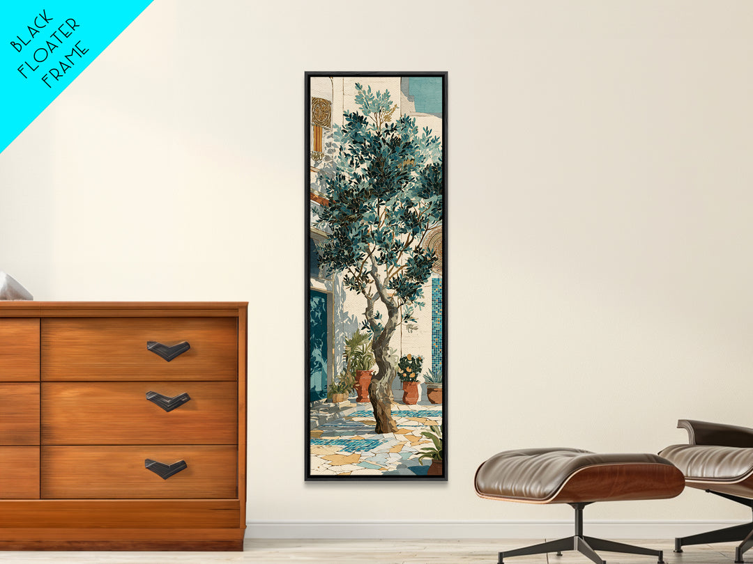 Olive Grove Path Canvas Print, Italian Villa Art, Gallery Decor, Living Room Decor, Fine Art, Villa, Minimalist Decor, IVA-1x3-39